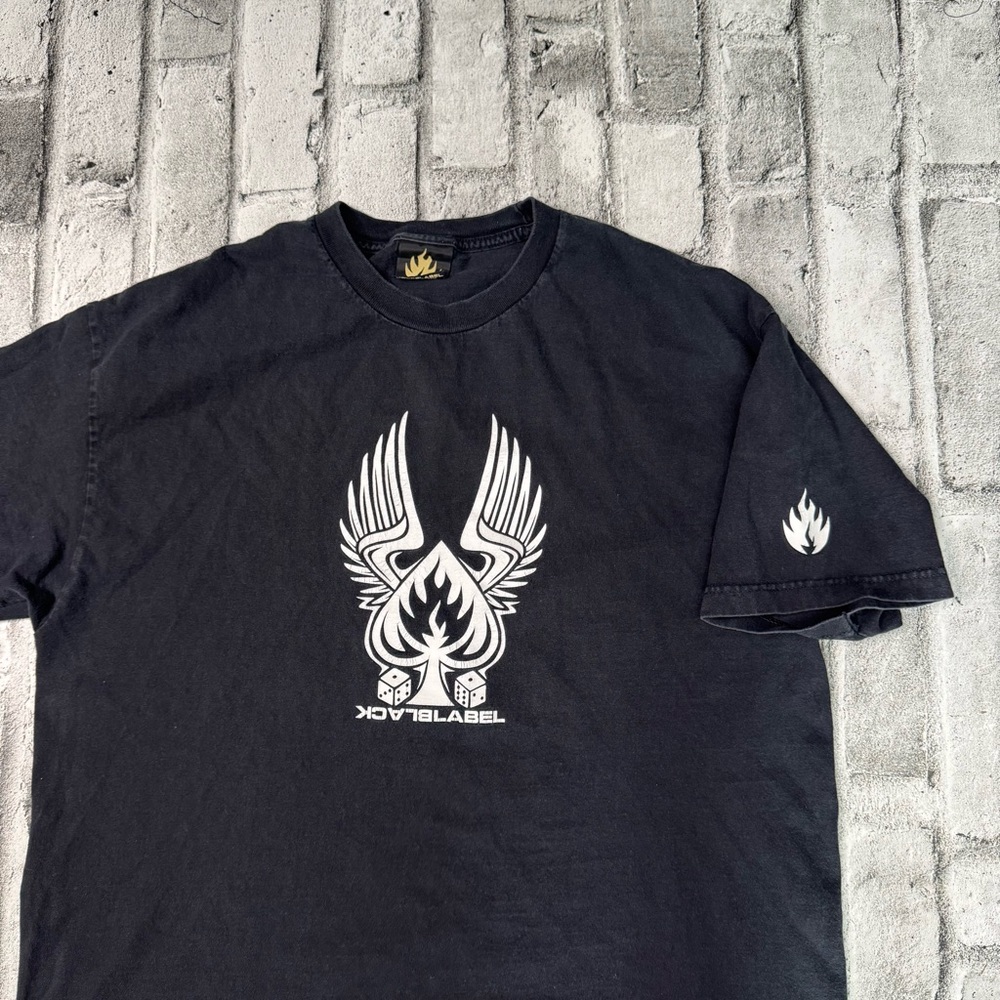 Vintage BLACK LABEL Skateboards T Shirt Sz XL Skate